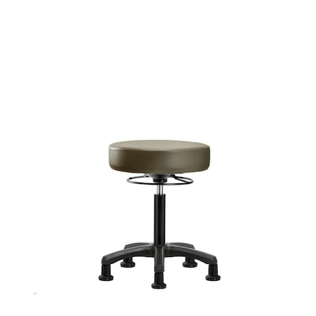 Blue Ridge Ergonomics Vinyl Mini-Stool, Med Bench, Glides, Taupe BR-VMBMS-RG-NF-RG-8809