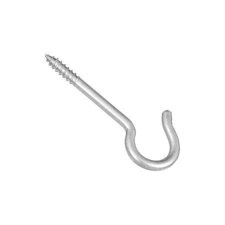 National Hardware V2040 Series Ceiling Hook, 25 lb Working Load, #8, Steel, Zinc, 3PK N120-857