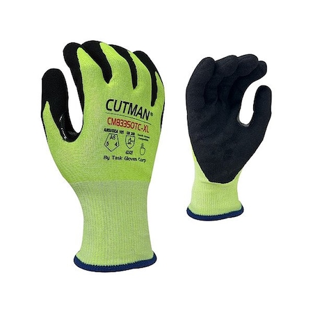 Task Gloves GLOVE, BLK, NITRILE, L, 18AWG-HDPE, PRICED/DZ CM83350TC-L