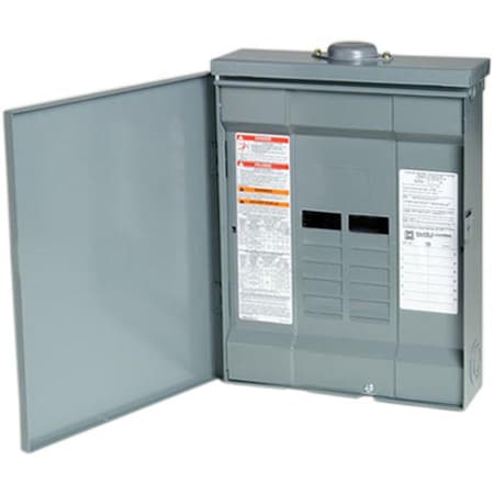 Square D HomeLine 125 amps 120/240 V 12 space 24 circuits Combination Mount Main Lug Load Center HOM1224L125PRB