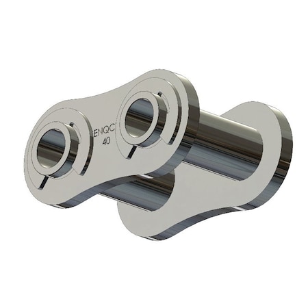 Senqcia 40SSHPCL Single Strand Hollow Pin Spg Clip Connecting Link, 40SSHP chain, .5P, .222 Pin, 304SS S-40SSHPCL
