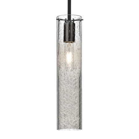 Besa Lighting Besa Juni 16 Pendant, Clear Bubble, Black Finish, 1x 60W MAX E26 Base 1TT-JUNI16CL-BK