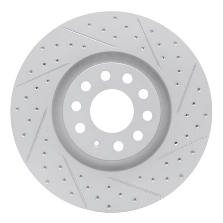 Dynamic Friction Co DFC Geoperformance Rotor - Drilled and Slotted 830-73036R