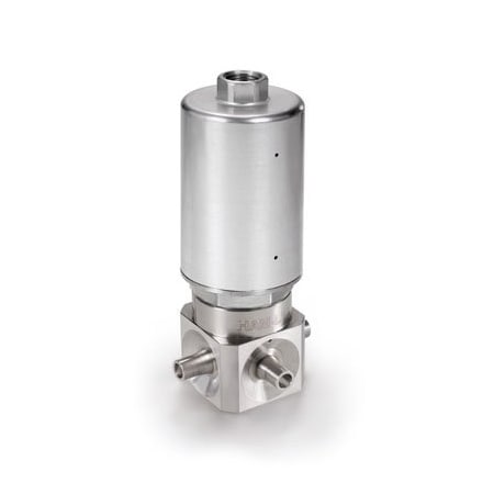 Ham-Let Actuated Valve, 4 Port UCV, 1/4 in, Short HM40-4VKC-BW4