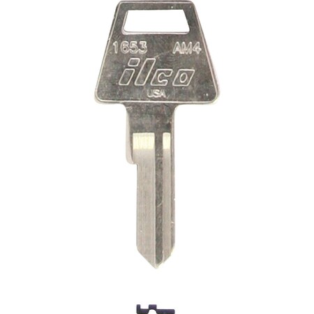 Ilco American Nickel Plated House Key AM4 / 1653, 10PK IAL00000722