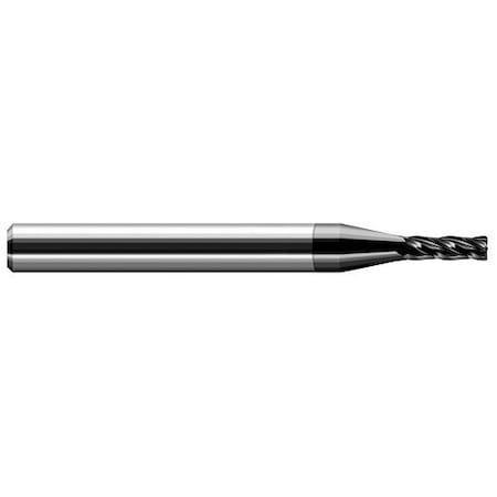 Harvey Tool 0.1090in (7/64) Cutter DIA x 0.0100in Radius x 0.3270in L of Cut Carbide Corner Radius End Mill 75802-C4