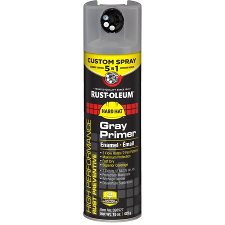 Rust-Oleum Spray Primer, Exterior, 15 oz, Gray 398927