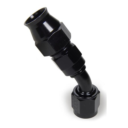Fragola No.6 Race Rite 45 deg Hose End Fitting, Black FRG2504506