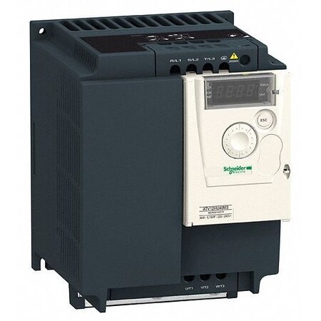 Square D VARIABLE SPEED DRIVE ATV12 4KW 5HP -200..240V 3PH WITH HEAT SINK ATV12HU40M3