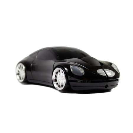 Sanoxy 2.4GHz Wireless Car Shape Optical Mouse USB Receiver Black SANOXY-Car-MOUSE-BLK