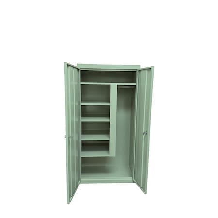 Steel Cabinets Usa Storage Cabinet, 78 in H, 36 in W, Pastel Green, 5 Shelves AF-361MAG3-PT GRN