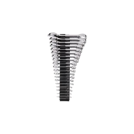 Tekton Stubby Combination Wrench Set with Modular Organizers, 19-Piece (1/4 - 1-1/4 in.) WCB95408