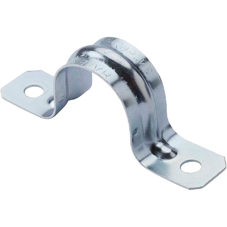 Halex 3/4'' Snap-On Rigid/Intermediate Grade 2-Hole Conduit Strap, 100PK 61207B