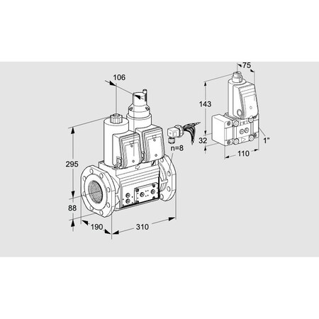 Honeywell Kromschroder VCS780F05NLWRE/PPPP/PPZ- KS88206558