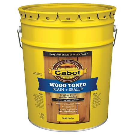 Wood Toned 5 Gal Cabot Cedar Deck & Siding Stain 3002