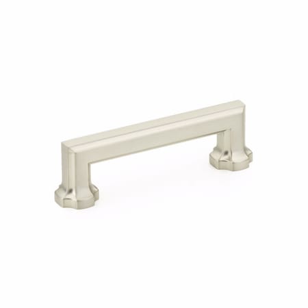 Schaub 3-1/2in Center to Center Empire Cabinet Pull Satin Nickel Finish 883-15