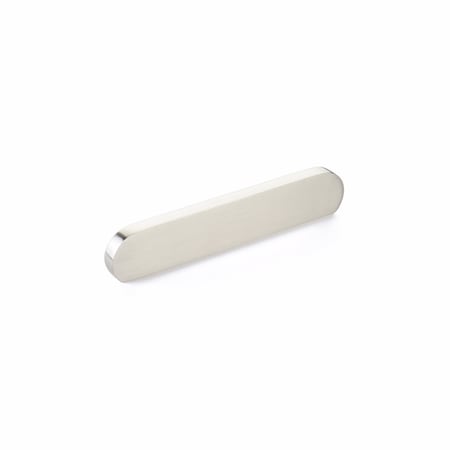 Schaub 5-7/8in Cafe Modern Oval Cabinet Pull with 4in and 5in Center to Center Brushed Nickel Finish 10042-BN