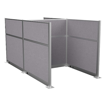 Versare Cubicle Kit, Cloud Gray, 72 in H 1859427