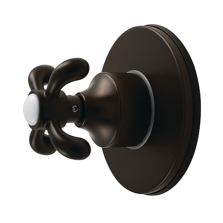 Kingston Brass Single-Handle Six-Way Diverter Valve with Round Trim Kit, Oil Rubbed Bronze KS4035TX