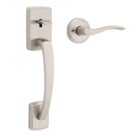 Kwikset Residential Handlesets Passage Reversible Satin Nickel 815BFHXSEL-15