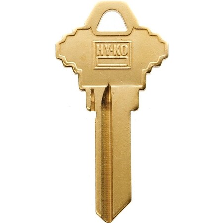 Hy-Ko Key Blank, Brass, For Schlage Cabinet, House Locks and Padlocks 21200SC1BR