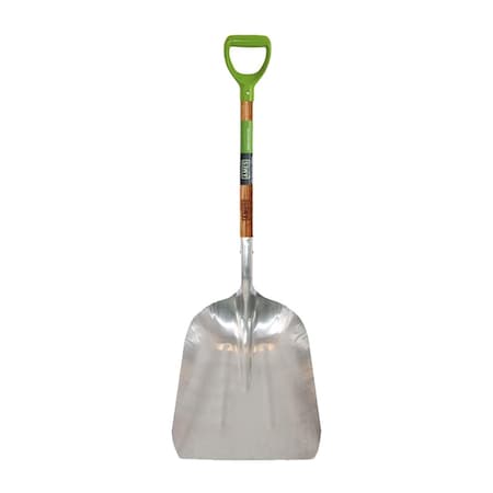 Ames #14 Aluminum Scoop, Hardwood Handle, D-Grip 2672400