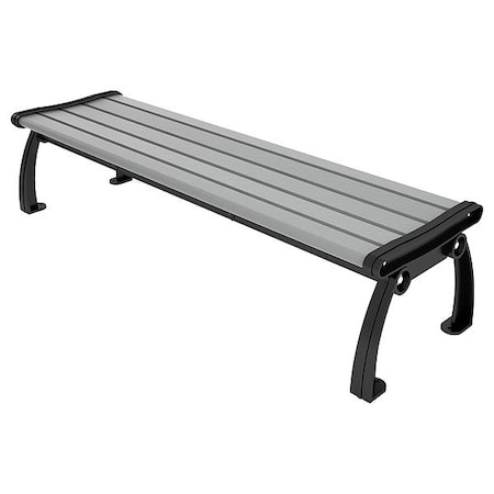 Ultrasite Outdoor Bench, 72 in L, Gray PB 6GRABFHERBAC