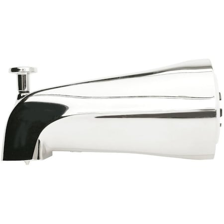 Plumb Pak Bathtub Spout with Diverter, 3/4 in Connection, IPS, Zinc, Chrome Plated PP825-37
