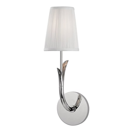 Hudson Valley Lighting Deering 1 Light Wall Sconce 4.75 In. Polished Nickel 9401-PN