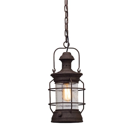Troy Lighting Atkins 1 Light Lantern 8 In. Heritage Bronze F5057-HBZ