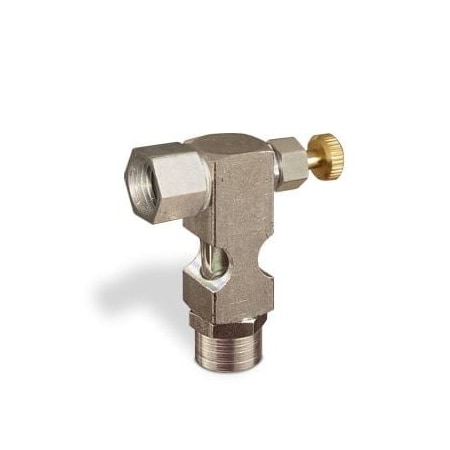 Oil-Rite Inverted Angle Sight Feed Valves w/1/4in. Inlet, Vented - Handwheel, 1/4in. Female NPT, 1/4in. B1628-333B1HW