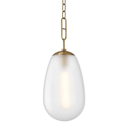 Hudson Valley Lighting Bruckner 1 Light Pendant 8.75 In. Aged Brass 2109-AGB