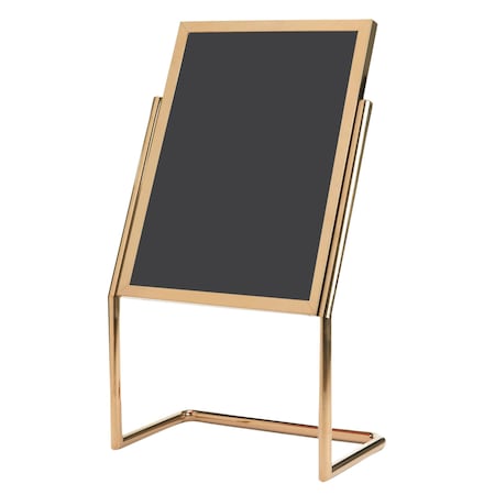 Aarco Dual Capability Neon Markerboard Poster Holder, Brass, 48''Hx25''W Frame Size ID 30''Hx22''W P-17B