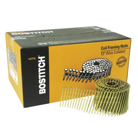 Bostitch 15 Degree Wire Weld Galvanized Coil Framing Nail 3-1/4''x.120 In., 2700 Ct. C12P120DG