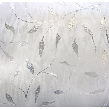 Artscape Window Film, 36 in L, 24 in W, Etched Leaf Pattern 01-0128