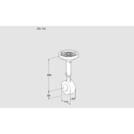 Honeywell Kromschroder VLV, BFLY, 4 ANSI FLG, AIR/GAS BVHM100W01A, KS88300180