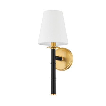 Mitzi Ariel Okin X Banyan 1 Light Wall Sconce 9.25 In. Aged Brass H759101-AGB/SBK