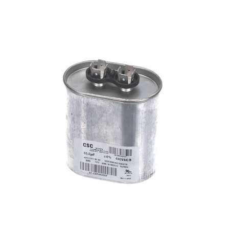 York Run Capacitor, 30uF, 440VAC, 50/60HZ, Oval S1-CAP44300F