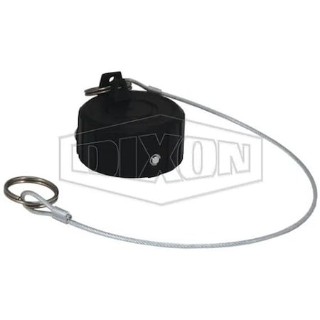 Dixon Mann-Tek by  Mann Tek Dry Disconnect Dust Cap, 1-1/2 x 2 in, Polyethylene, Domestic DDDC150