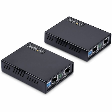 Startech.Com VDSL2 Ethernet Extender Kit over Single Pair Wire, Up to 0.6mi 1km Long Range LAN Repeater VDSL-LAN-EXTENDER-1G