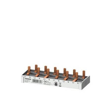 Siemens Compact pin busbar, 10mm2 connection 3p/N 6x compact device 1 MW touch 5ST3673-6