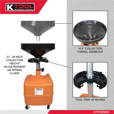 K-Tool International Oil Drain 9 Gallon Plastic AS35L