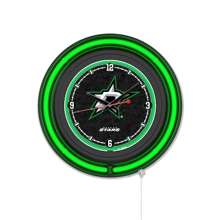 Holland Bar Stool Dallas Stars 15 Double Neon Wall Clock Clk15BK