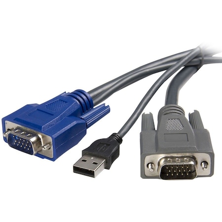 Startech.Com 2-in-1 - USB/ VGA cable - 4 pin USB Type A, HD-15 (M) - HD-15 (M) - 6 ft SVUSBVGA6