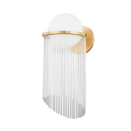 Corbett Lighting Celestial 1 Light Wall Sconce 8.75 In. Aged Brass 398-01-AGB