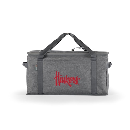 Picnic Time Family Of Brands NCAA Nebraska Cornhuskers 64 Can Collapsible Cooler, Large Insulated Soft Cooler Bag 716-00-105-404-0