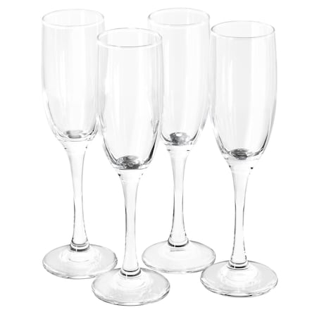 Gibson Home Belinni 4 Piece 6.4oz Fluted Champagne Glass Set 140484.04