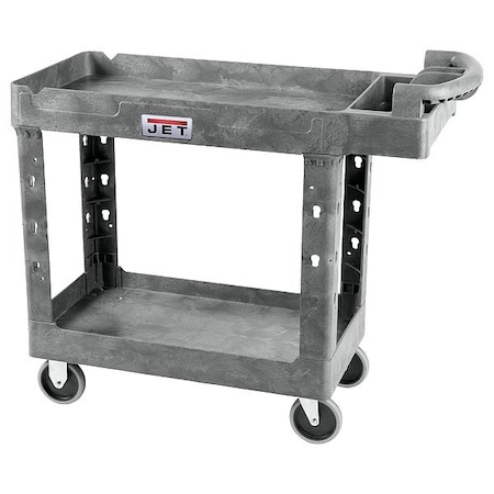 Jet Cart, 550 lb Load Capacity, 2 Shelves, 41 in L, 17 in W, 34 1/4 in H, Ergonomic Handle 141012