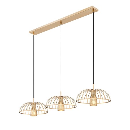 Z-Lite Valencia Modern Gold 3 Light Linear Chandelier 623P16-3L-MGLD
