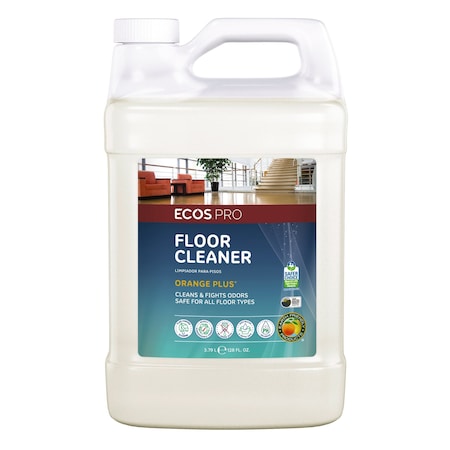 Ecos Pro Floor Cleaner, Gold, 1 gal, Citrus PL9448/04